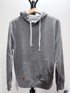 Kangol Men's Pullover Hoodie with Contrast Lining and Logo Patch